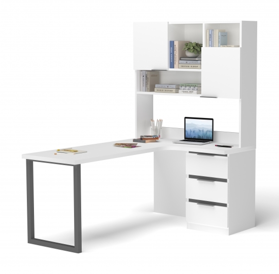 Стіл кутовий з надбудовою 