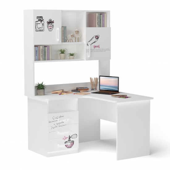 Стіл кутовий з надбудовою 