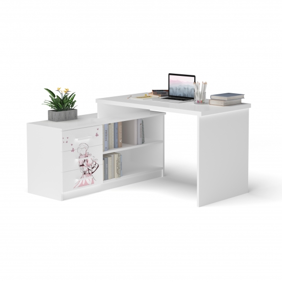 Стіл кутовий з тумбою 