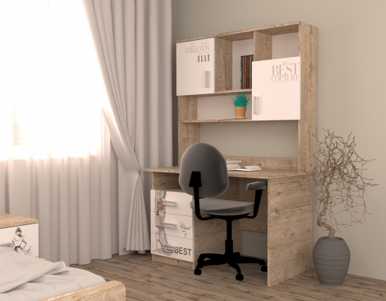 Стіл з надбудовою Vogue Дуб Шервуд