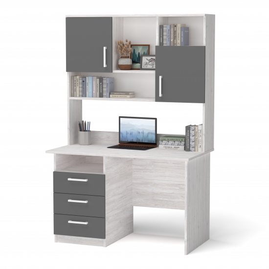 Стіл з надбудовою Аляска + Графіт Фото №3