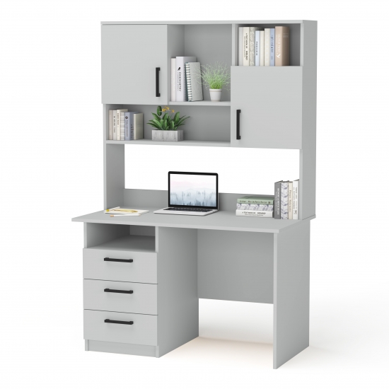 Стіл з надбудовою сірий