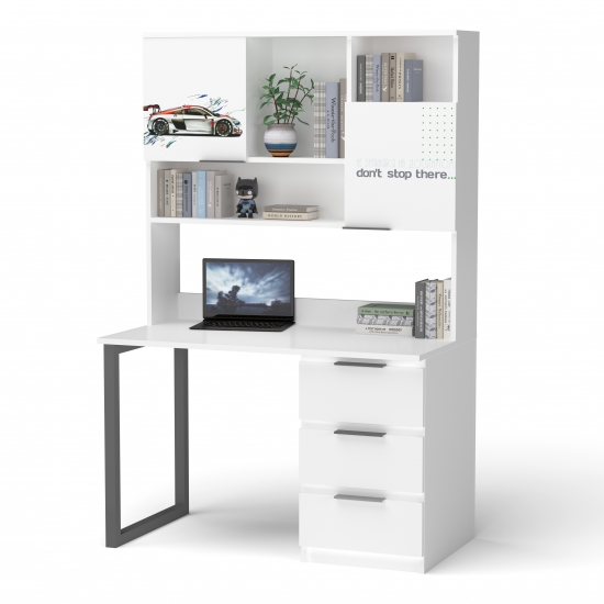 Стіл Auto Ауді з надбудовою Білий 1