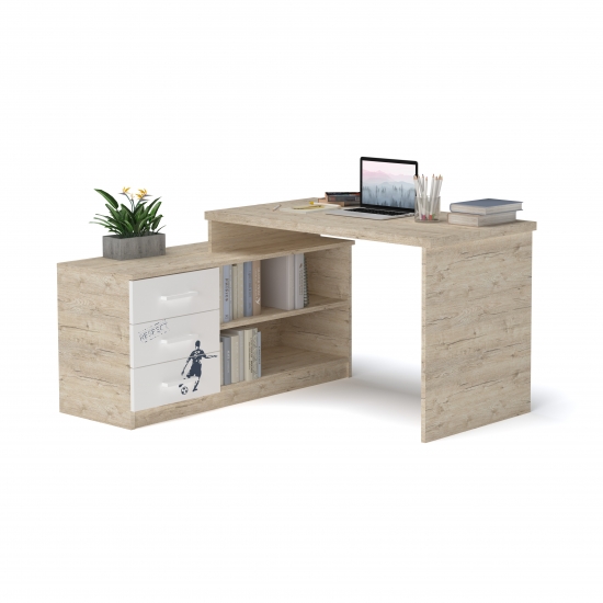 Стіл кутовий з тумбою 