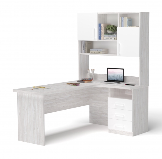 Кутовий стіл з надбудовою 