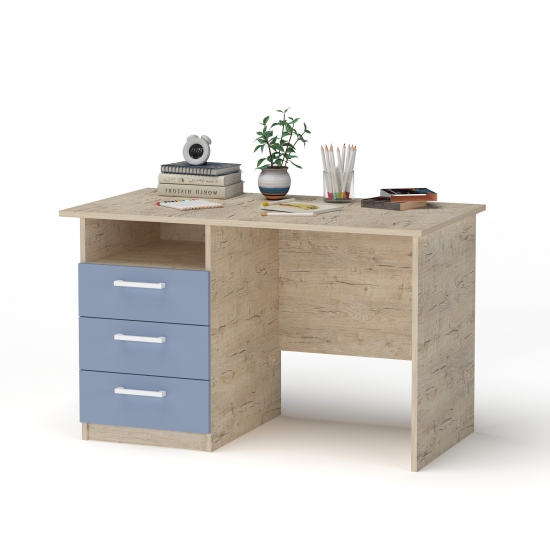 Стіл Дуб Шервуд /блакитний 2