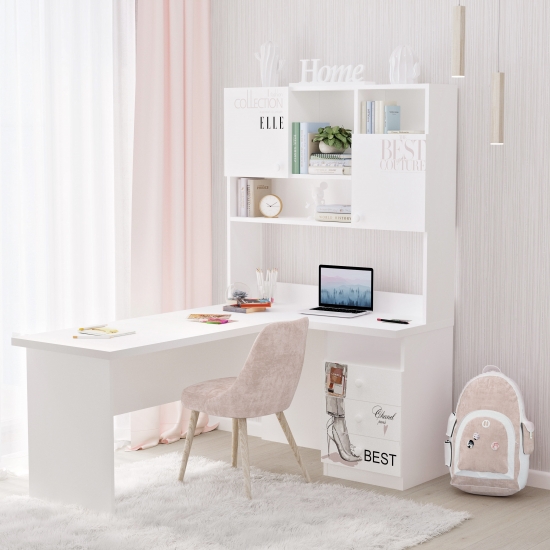 Стіл кутовий з надбудовою 