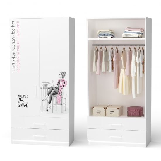 Шафа Fashion з шухлядамит і трубою ( 3)