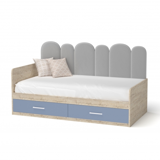 Ліжко Софі дуб шервуд / синій