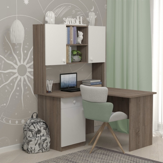 Стіл кутовий Лайт Дуб Сонома Фото №2