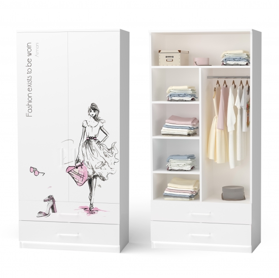 Шафа Fashion комбінована з шухлядми ( 4)