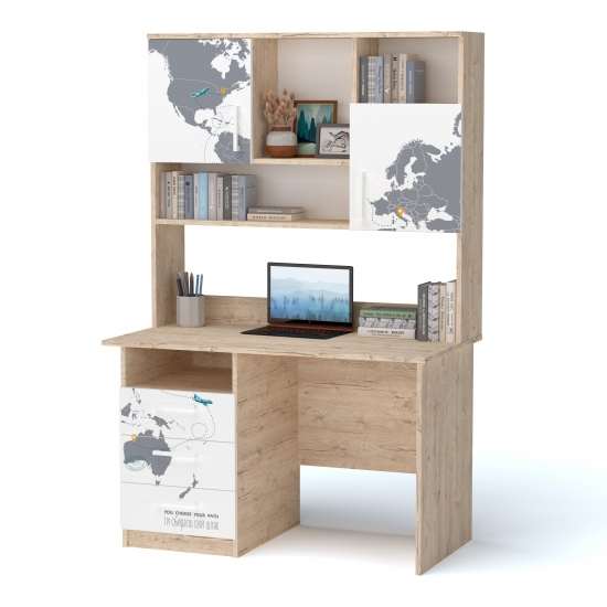 Стіл Teenstyle з надбудовою Дуб Шервуд