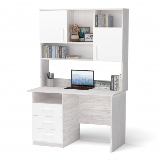 Стіл з надбудовою Аляска + Білий