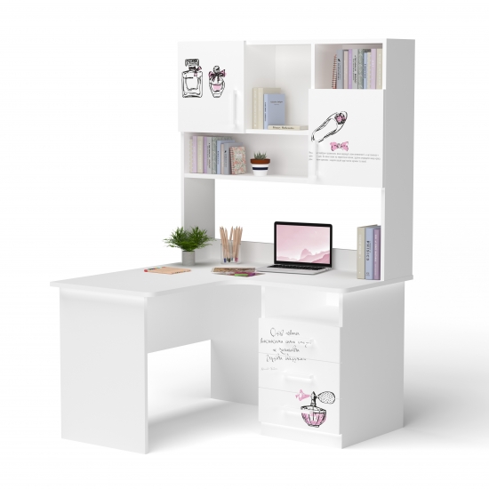 Стіл кутовий з надбудовою 