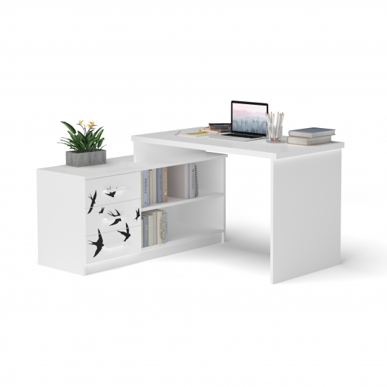 Стіл кутовий з тумбою 