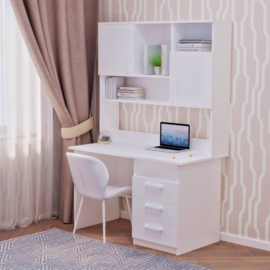 Стіл з надбудовою білий