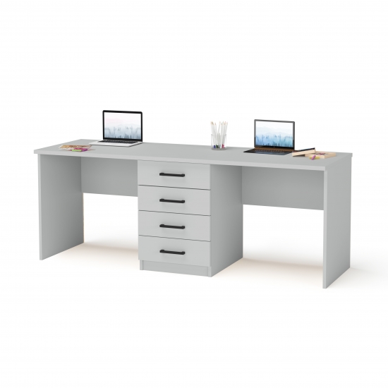 Стіл для двох дітей сірий