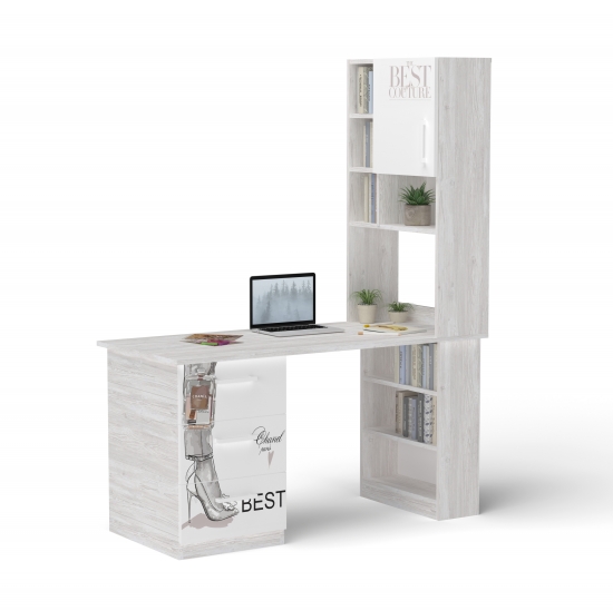 Стіл з кутовою надбудовою Vogue + Аляска