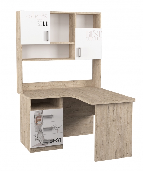 Стіл кутовий з надбудовою 