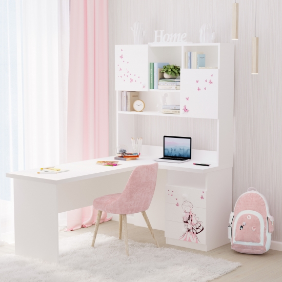 Стіл кутовий з надбудовою «Париж» 3