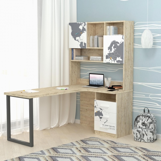 Стіл з металевою стійкою 