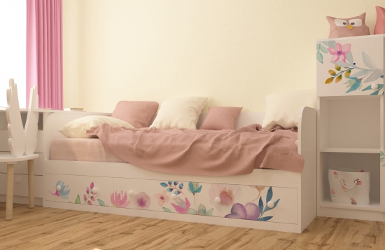 Кровать Цветы Фото №2