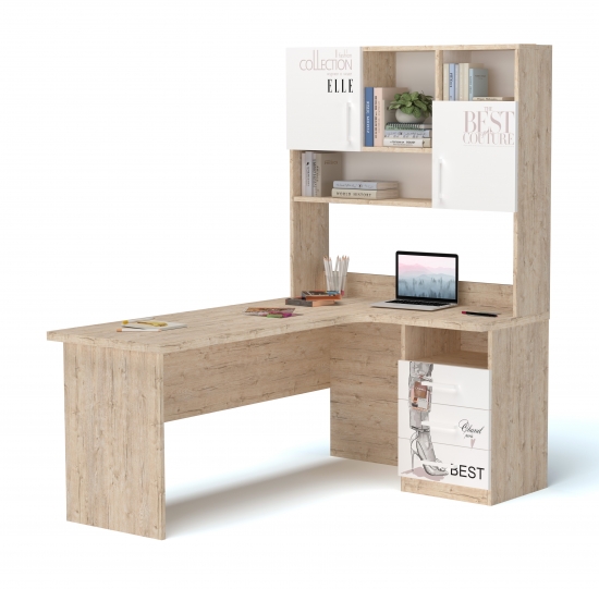 Стіл кутовий з надбудовою 