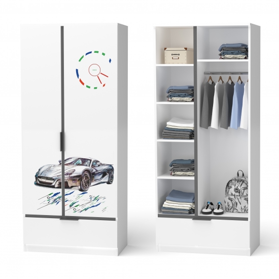 Шафа Auto Ауді сірий (3)