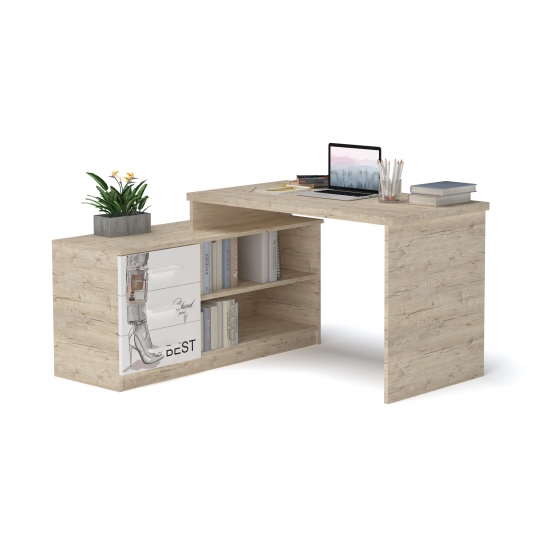 Стіл кутовий з тумбою 