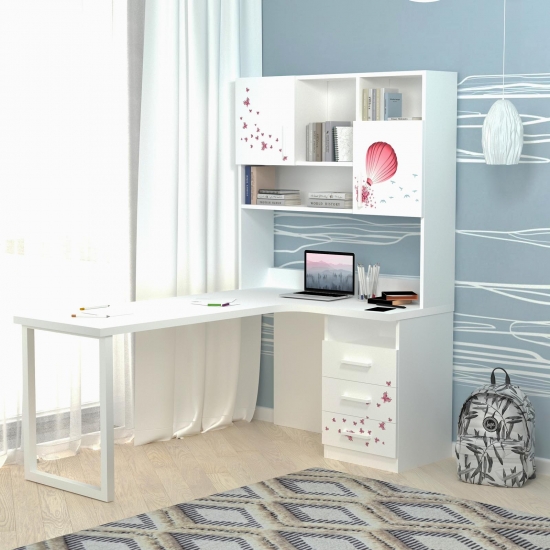 Стіл кутовий з металевою стійкою Париж 2