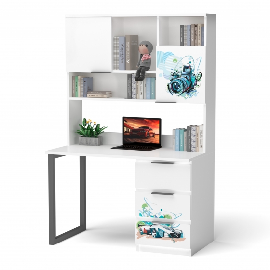 Стіл Dream з надбудовою Біілий 4