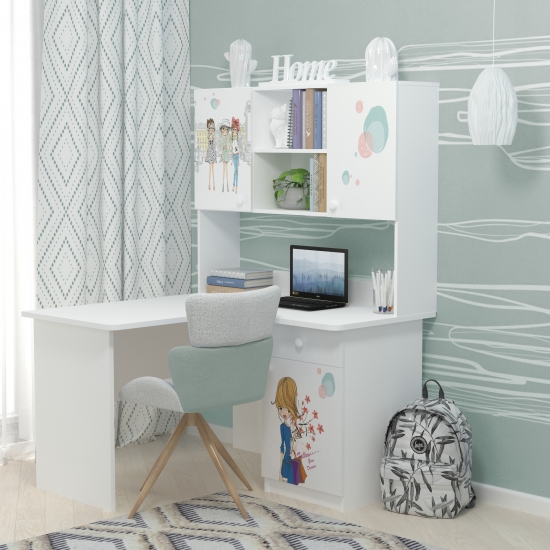 Стіл кутовий Лайт Гламур 1