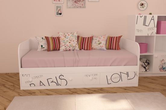 Ліжко для дівчинки 
