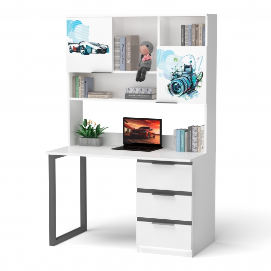 Стіл Dream з надбудовою Сірий 3