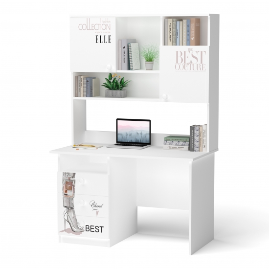 Стіл з надбудовою Vogue Білий