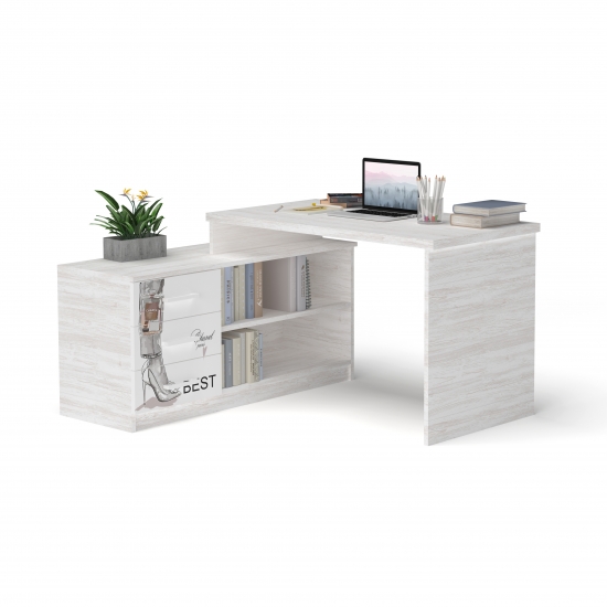 Стіл кутовий з тумбою 