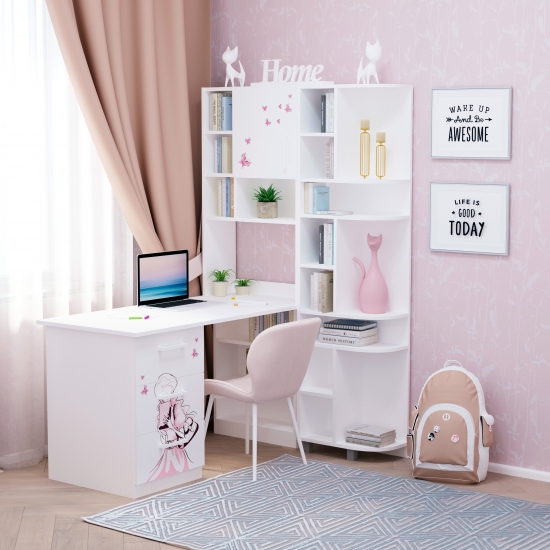 Стіл з кутовою надбудовою та еркером Париж 2