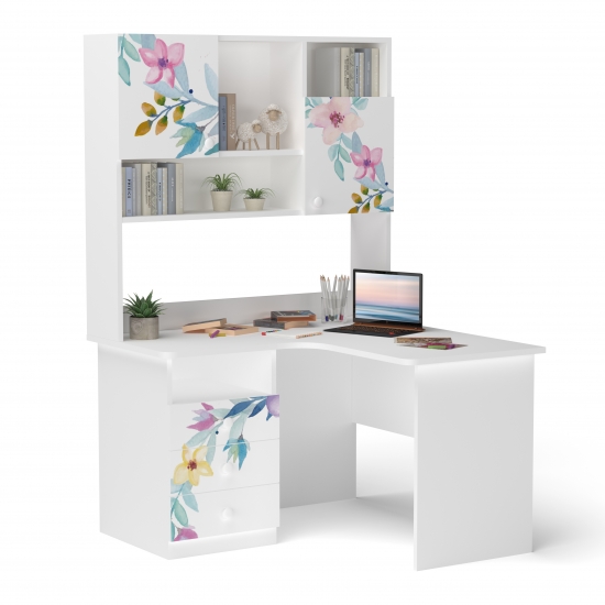 Стіл кутовий з надбудовою 