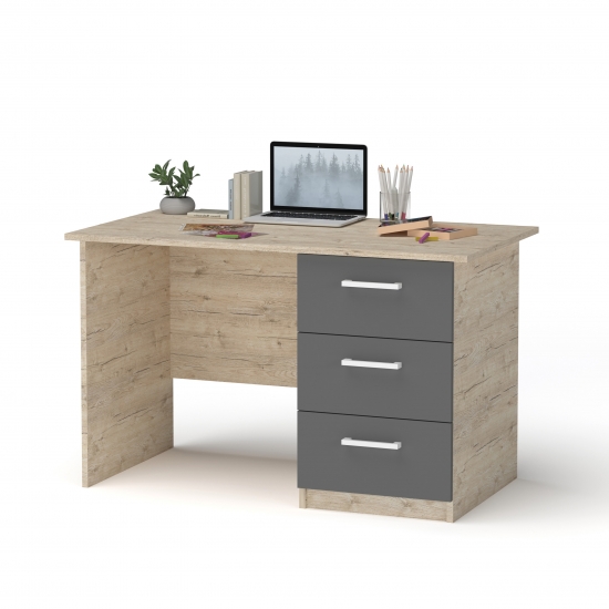 Стіл для підлітка Дуб Шервуд + Графіт 1