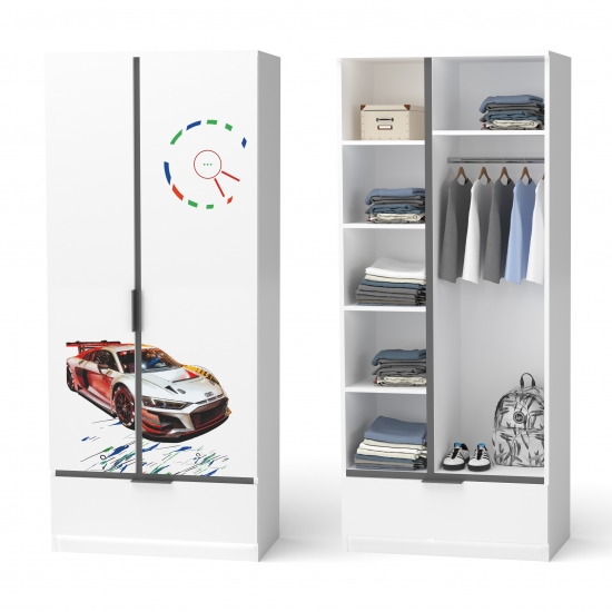 Шафа Auto Ауді сірий (1)